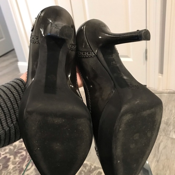 Very RARE Gucci Brogue Wing Tip heels - Picture 15 of 16